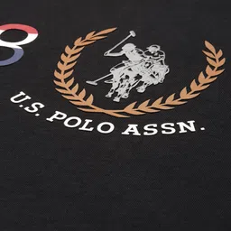 U.S. Polo Assn. Brand Logo Printed Pure Cotton Slim Fit T-shirt image 3