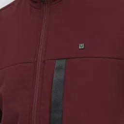 Allen Solly Maroon Regular Fit Jacket image 4