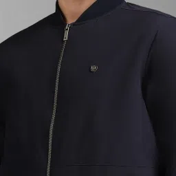 Louis Philippe Navy Regular Fit Bomber Jacket image 4