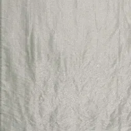 Saree Mall Grey Silk Self Saree with Blouse Piece image 5