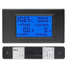 amiciSense 4 in 1 DC Energy Meter 6.5 - 100 V 50 Amp 5 kW Power Digital Display with Blue Back Light-picture-32