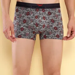 HiFlyers Pack Of 2 Printed Breathability Trunks HF502_PO2_GRY-NVY_S image 4