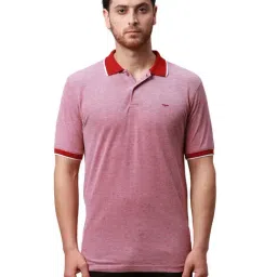 Park Avenue Red Slim Fit Polo T-Shirt-picture-16