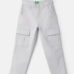 United Colors of Benetton Boys Grey Cotton Pants-picture-41