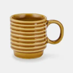 Fabindia Yellow Aavegh Glazed Ceramic Espresso Mugs - Set of 4 image 5