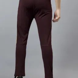 DIDA Maroon Regular Fit Solid Sports Trackpants image 2