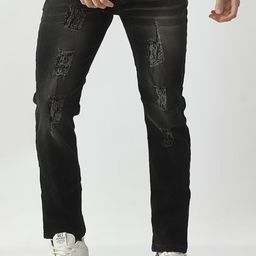LINARIA Men Cotton Slim Fit Mildly Distressed Light Fade Jeans-picture-46