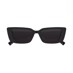 Being Better Unisex Black Lens & Black Rectangle Sunglasses with image 3