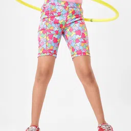 Pine Active Super Stretch Cycling Shorts Abstract Print - Multicolour-picture-1