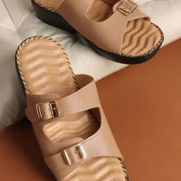SIRDENILL Women Buckles Comfort Heels Sandals-picture-39