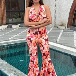 TANDUL Halter Neck Basic Jumpsuit image 2