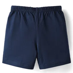 Babyhug 100% Cotton Single Jersey Knit Sleeveless Sando & Shorts Set With Stripes - Red & Navy Blue image 5