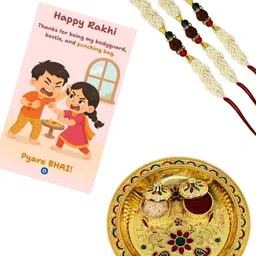 Anouk Set Of 3 Rakhi Gift Set image 2