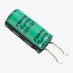15uF 450V Radial Electrolytic Capacitor - Through Hole Package image 1