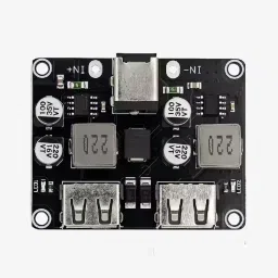 2-Channel USB QC3.0 QC2.0 DC-DC Buck Converter Charging Step-Down Module6-32V 9V 12V 24V to Fast Quick Charger Circuit Board image 3