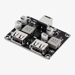 2-Channel USB QC3.0 QC2.0 DC-DC Buck Converter Charging Step-Down Module6-32V 9V 12V 24V to Fast Quick Charger Circuit Board image 1