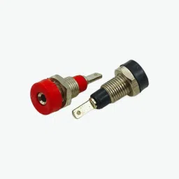 2mm Banana Plug Female High-Quality Terminal Connector (Red & Black Pair) image 1