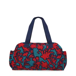BAOMI Red Printed Oversized Shopper Tote Bag image 3