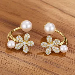 Zaphariq Floral Studs Earrings image 4