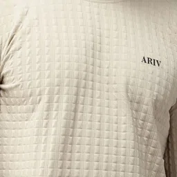 ATLANS Solid Round Neck Regular Fit Polyester T-shirt image 2
