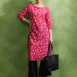 Jaipur Kurti Women Floral Printed Daily Straight Kurta-picture-43