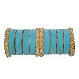 Chura king Set Of 58 Gold-Plated Stone-Studded Bangles-picture-21