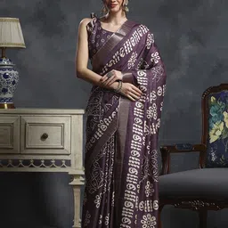 Anouk Rustic Ethnic Motifs Zari Silk Blend Sungudi Saree-picture-32