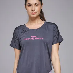 MKH Women Typography Printed Dri-FIT T-shirt-image-18