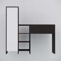 SPECIALITY PANELS White & Brown Engineered Wood Study Table-picture-15