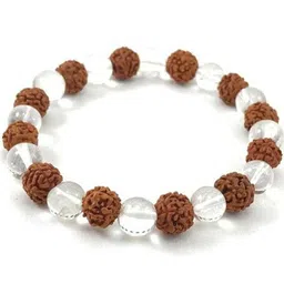 Divine souvenirs Wooded Unisex Artificial Beaded Elasticated Bracelet-picture-27