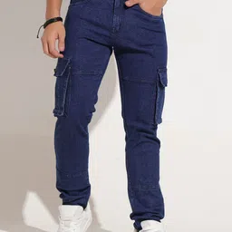 ODCC Comfort Slim Fit Mid-Rise Stretchable Cargo Styles Jeans-picture-19