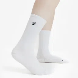 decathlon Mid-calf socks, black and white, pack of 2 image 5