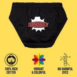 NUSYL Boys Pack Of 3 Printed Mid Rise Basic Briefs - NUBCBRFPO3.0160 image 3
