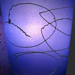 SOMIL Blue Glass Cylinder Printed Wall Lamps-picture-25