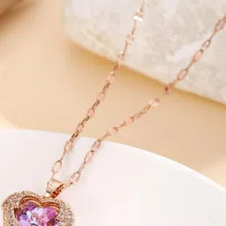 Peprika Women Rose Gold Necklace and Chains-picture-23