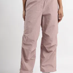 Reebok Women Solid Elasticated Mid-Rise Casual Trousers-picture-34