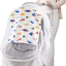 proberos Universal Mosquito Net for Stroller Breathable Mesh with Elastic Edge Polyester Washable Infants Mosquito Net-picture-20