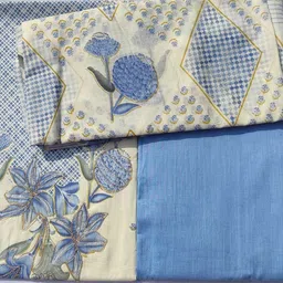 GC 80 BY GAURI COLLECTION Printed Pure Cotton Unstitched Dress Material image 2