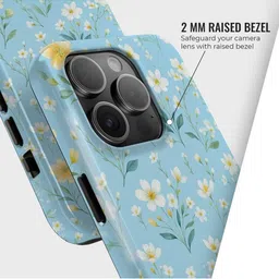 PEEPERLY Unisex iPhone 14 Pro Floral Eternal Bloom Crystal Impact Resistant Back Case image 2