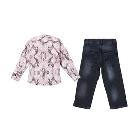 BAESD Boys Printed Shirt with Trousers image 2