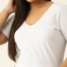 theRebelinme Women Plus Size Cotton Blouson Crop Top image 2