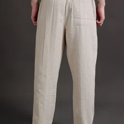StitchX Men Textured Relaxed Trousers image 4