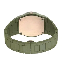 EMPERO Unisex Brass Printed Dial & Bracelet Style Straps Analogue Watch DM01 Full Green image 5