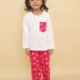 LITTLE GINNIE Unisex Printed Kids Top With Trousers-picture-40