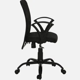 realchairs Mesh, Cotton Blend, Fabric Office Adjustable Arm Chair image 4