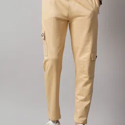 PAUL STREET Men Relaxed Straight Fit Cargos Trousers-picture-17