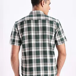 HERE&NOW Men Tartan Checks Checked Casual Shirt image 4