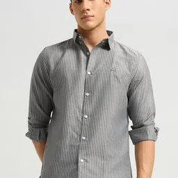 MISCHIEF MONKEY Classic Vertical Striped Tailored Fit Pure Cotton Shirt-picture-20