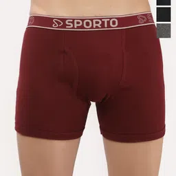 Sporto by Macho Pack Of 4 Mid Rise Trunks-picture-15
