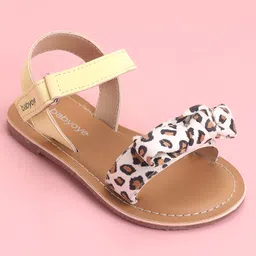 Babyoye Sandals Bow Applique - Yellow image 3